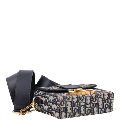 Christian Dior Oblique 30 Montaigne Box Bag Blue 3 of 9