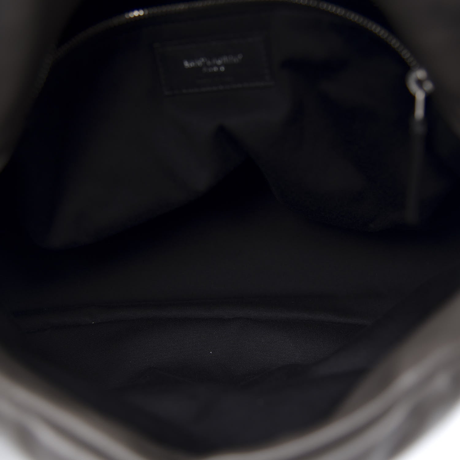 Saint Laurent Lambskin Quilted Medium Loulou Puffer Monogram Chain Satchel Concrete 8 of 13