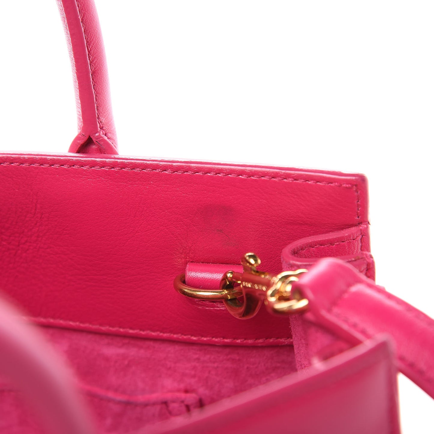 Calfskin Nano Sac De Jour Lipstick Fuchsia