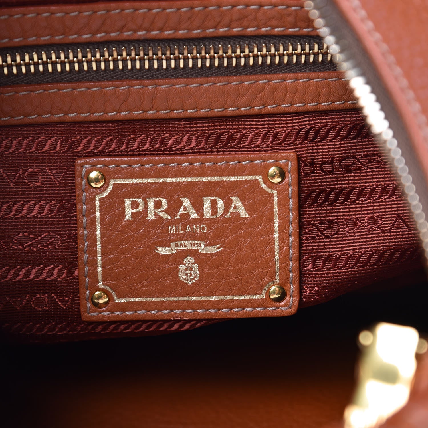 Prada Vitello Daino Hobo Caramel 6 of 10