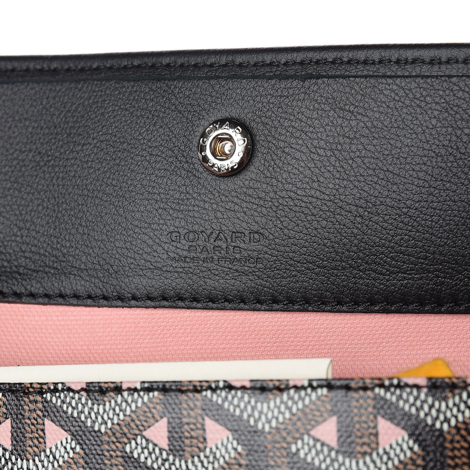 Goyard Goyardine Saint Louis Claire Voie PM Black Pink 7 of 10