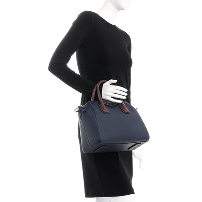 Givenchy Sugar Goatskin Tri-Color Small Antigona Navy Burgundy 2 of 9