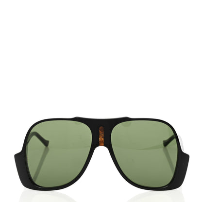 Gucci Oversized Aviator Sunglasses GG0785S Black 2 of 8