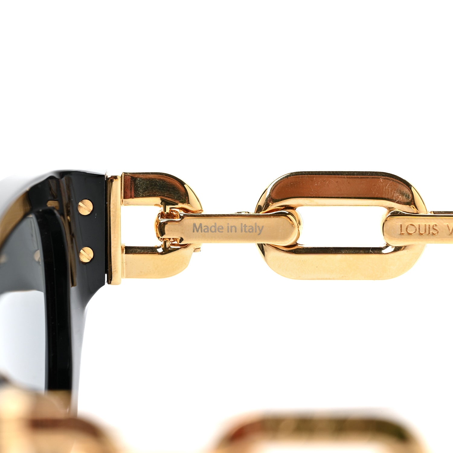 Louis Vuitton Metal LV Edge Sunglasses Z1473W Black 6 of 8