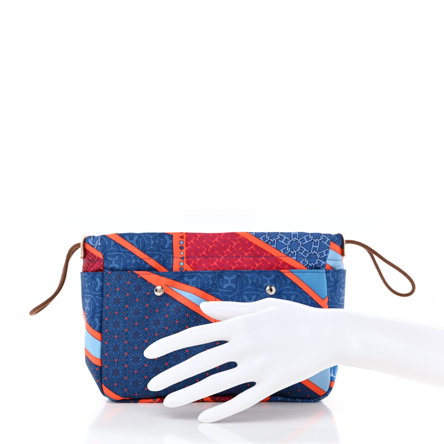 Silk Carre en Cravates Fourbi 20 PM Pouch Bleu Saphir