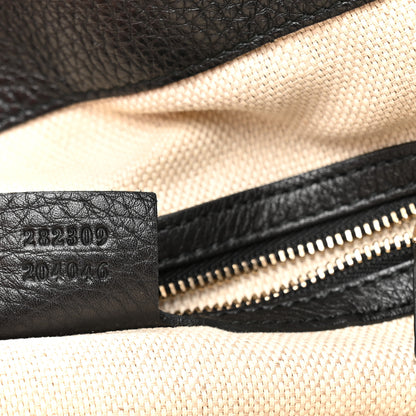 Gucci Pebbled Calfskin Medium Soho Shoulder Bag Black 7 of 10