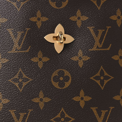 Louis Vuitton Monogram Flower Hobo Beige 7 of 10