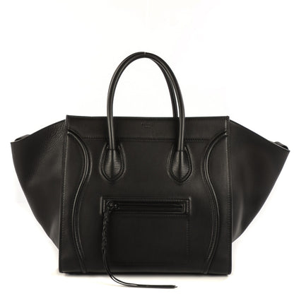 Celine Supple Calfskin Medium Phantom Luggage Black 1 of 8