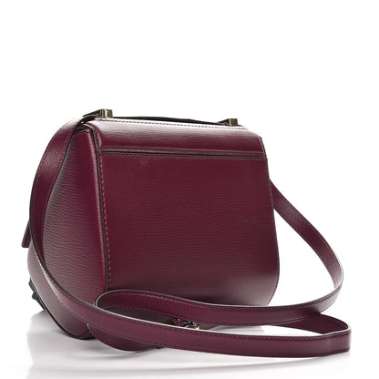 Givenchy Textured Calfskin Mini Pandora Box Crossbody Bag Dark Purple 3 of 8