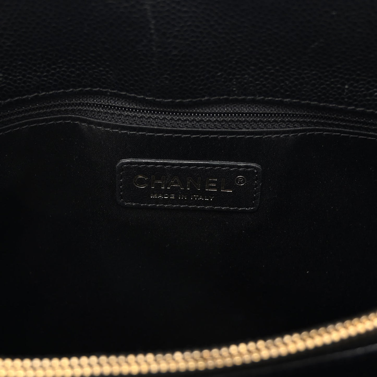 Caviar Quilted Grand Shopping Tote GST Black