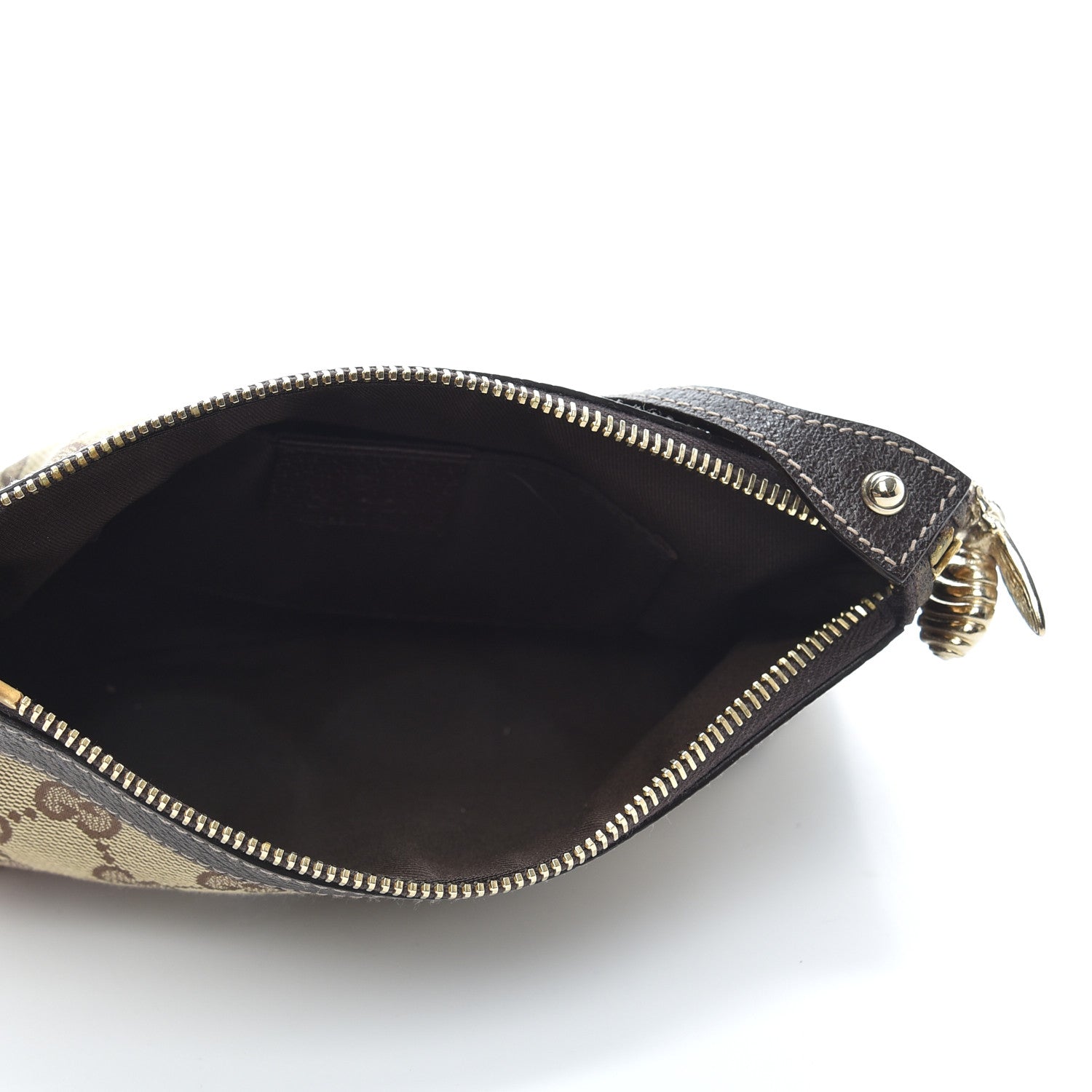 Gucci Monogram Bumble Bee Charm Pochette Brown 6 of 7