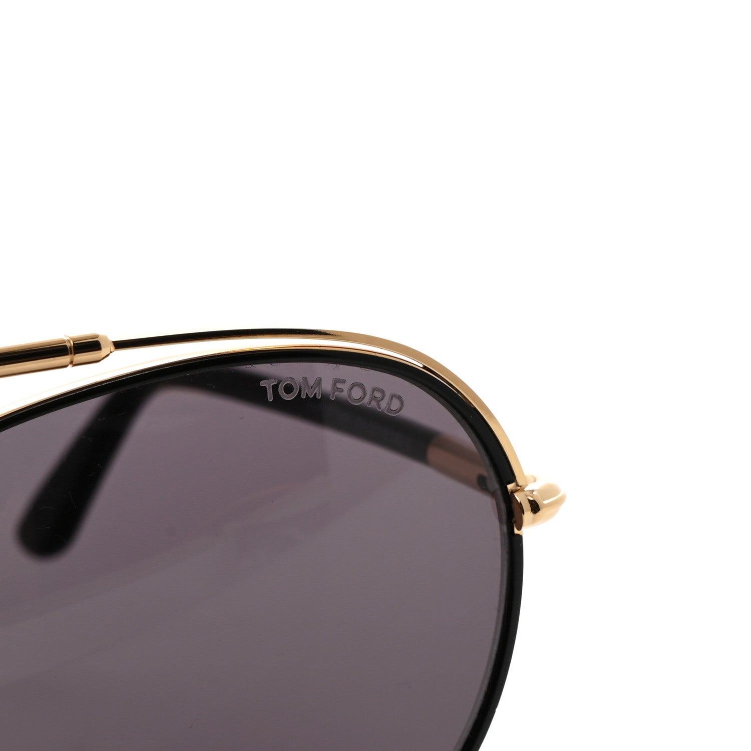 Tom Ford Metal Polarized Aviator Curtis Sunglasses TF748 Gold Black 7 of 7