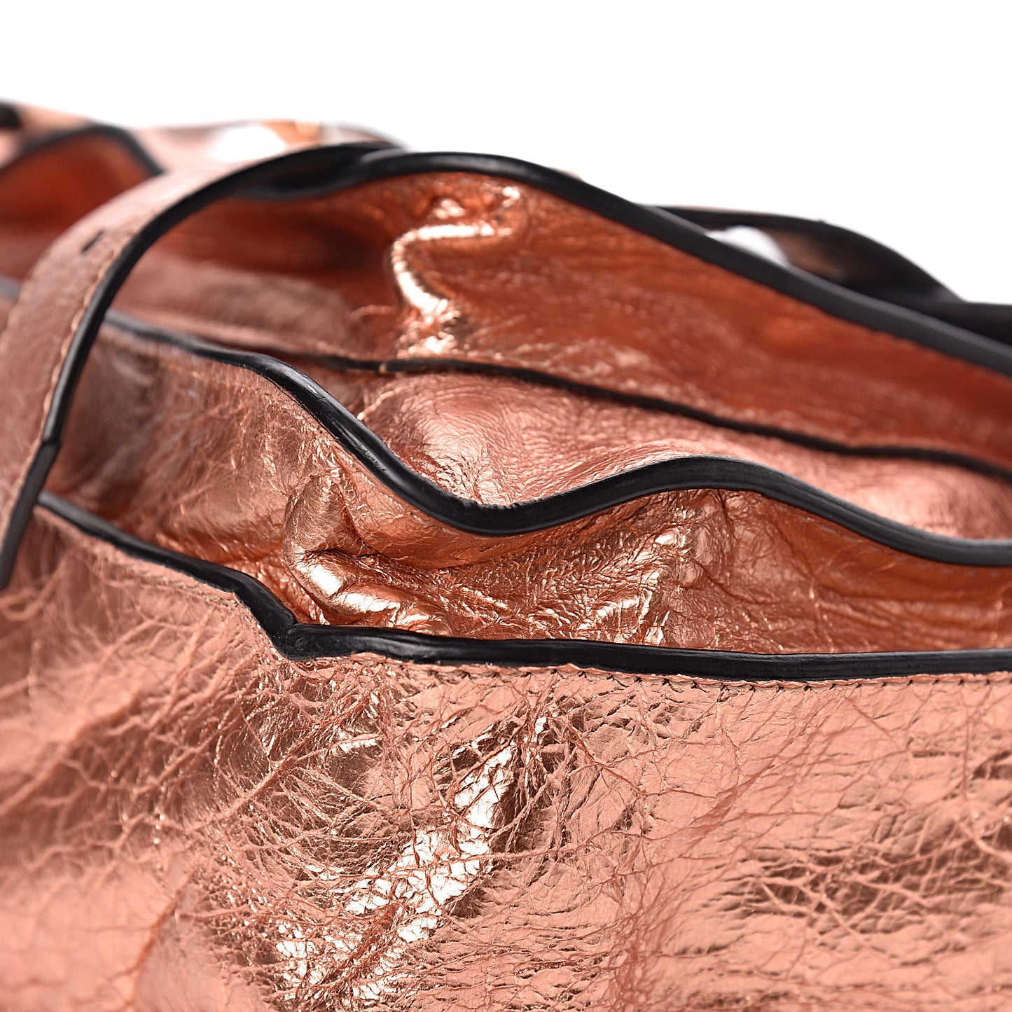 Metallic Lambskin Medium PS1 Satchel Copper