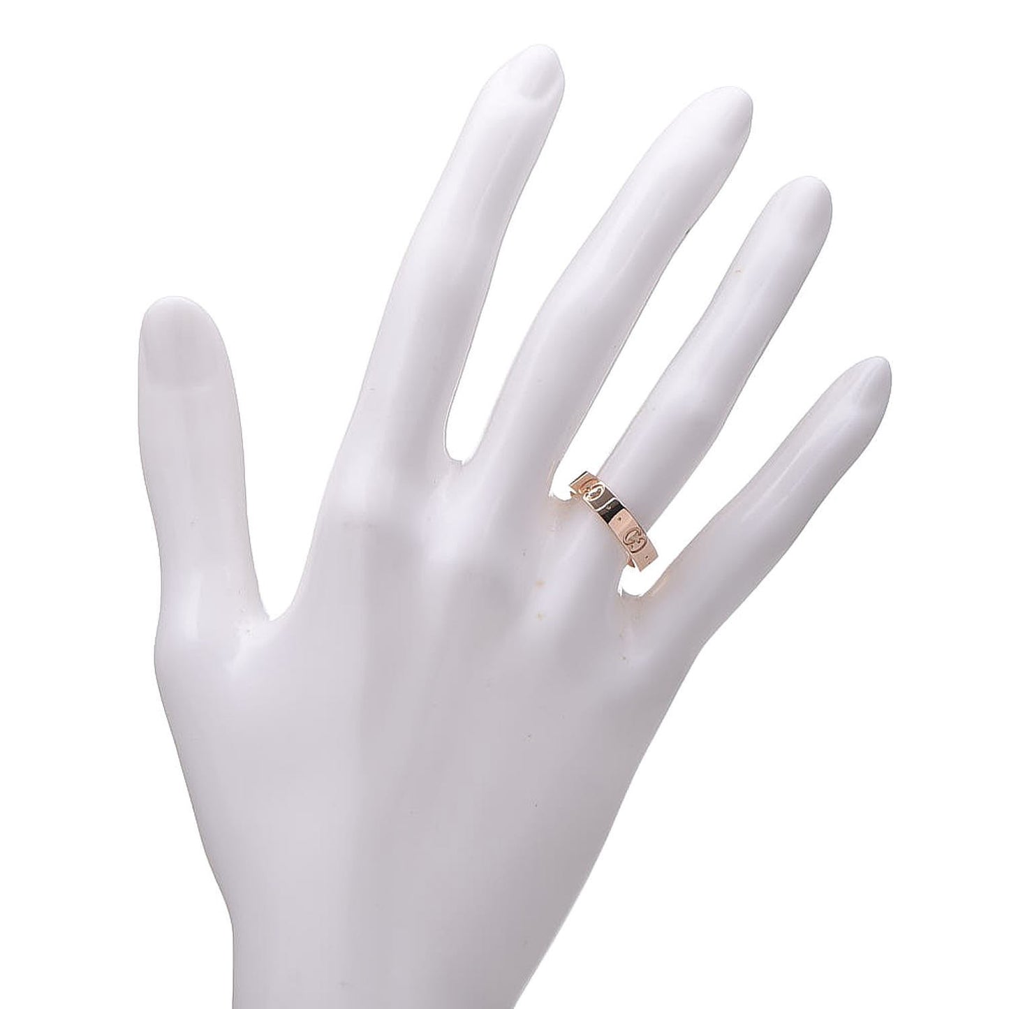 18K Yellow Gold 4mm Icon Thin Band Ring 49 4.75