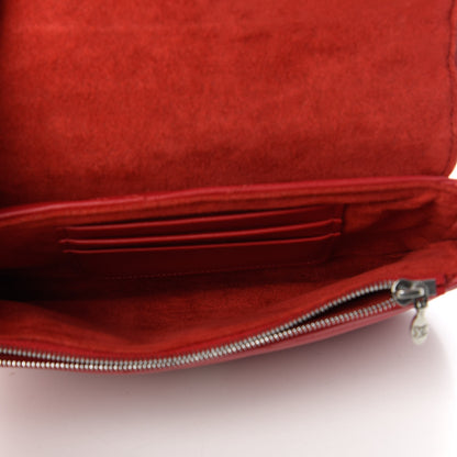 Louis Vuitton Calfskin New Wave Chain Pochette Scarlet 5 of 10