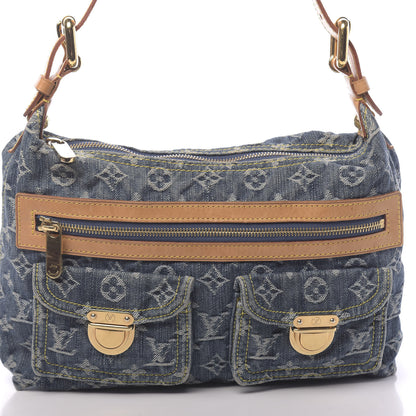 Louis Vuitton Monogram Denim Baggy PM Blue 9 of 9