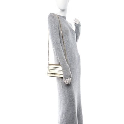 Fendi Vitello Mirror Elite Tube Wallet on Chain Gold 2 of 16