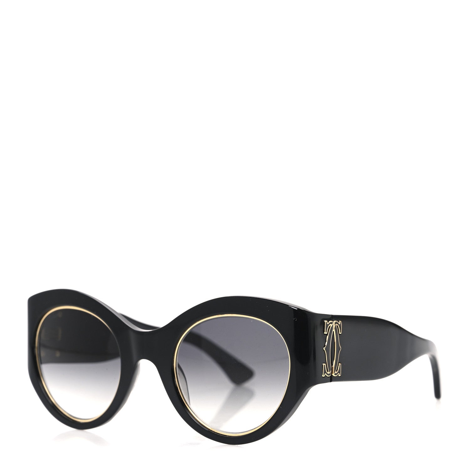 Cartier Acetate CT0305S Sunglasses Black 1 of 8