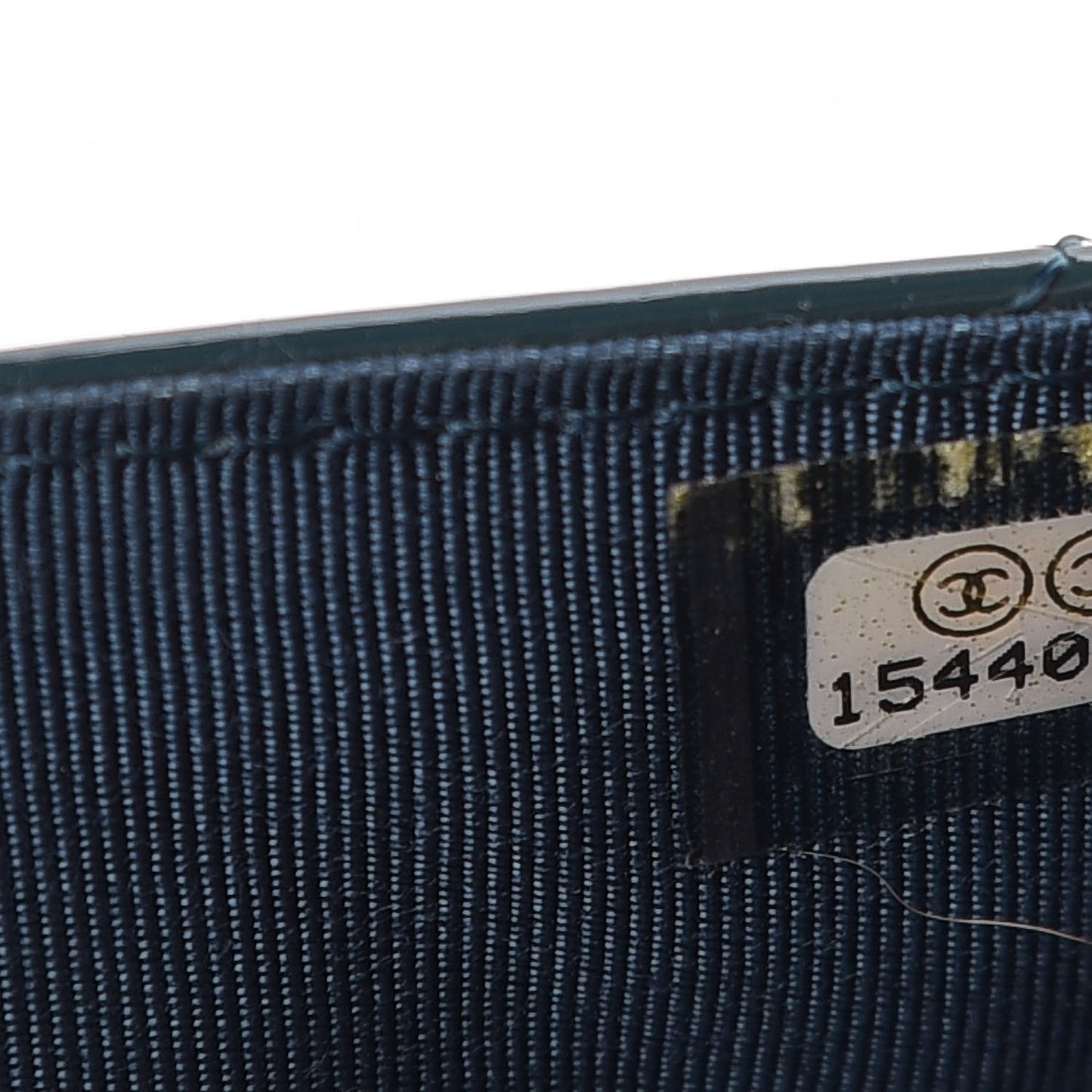 Patent Quilted Wallet On Chain WOC Blue