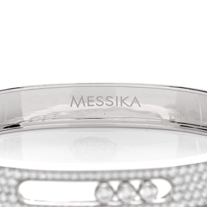 Messika 18K White Gold Diamond Move Joaillerie Pave Bangle Bracelet 3 of 3