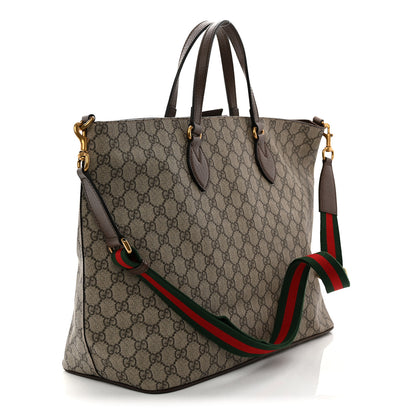Gucci Soft GG Supreme Monogram Courrier Medium Crossbody Tote Beige New Acero 3 of 10