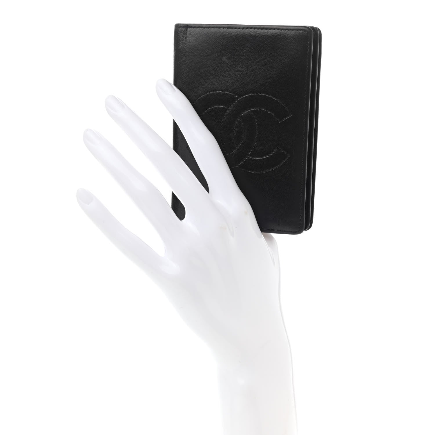 Chanel Lambskin Timeless CC Card Holder Wallet Black 2 of 10