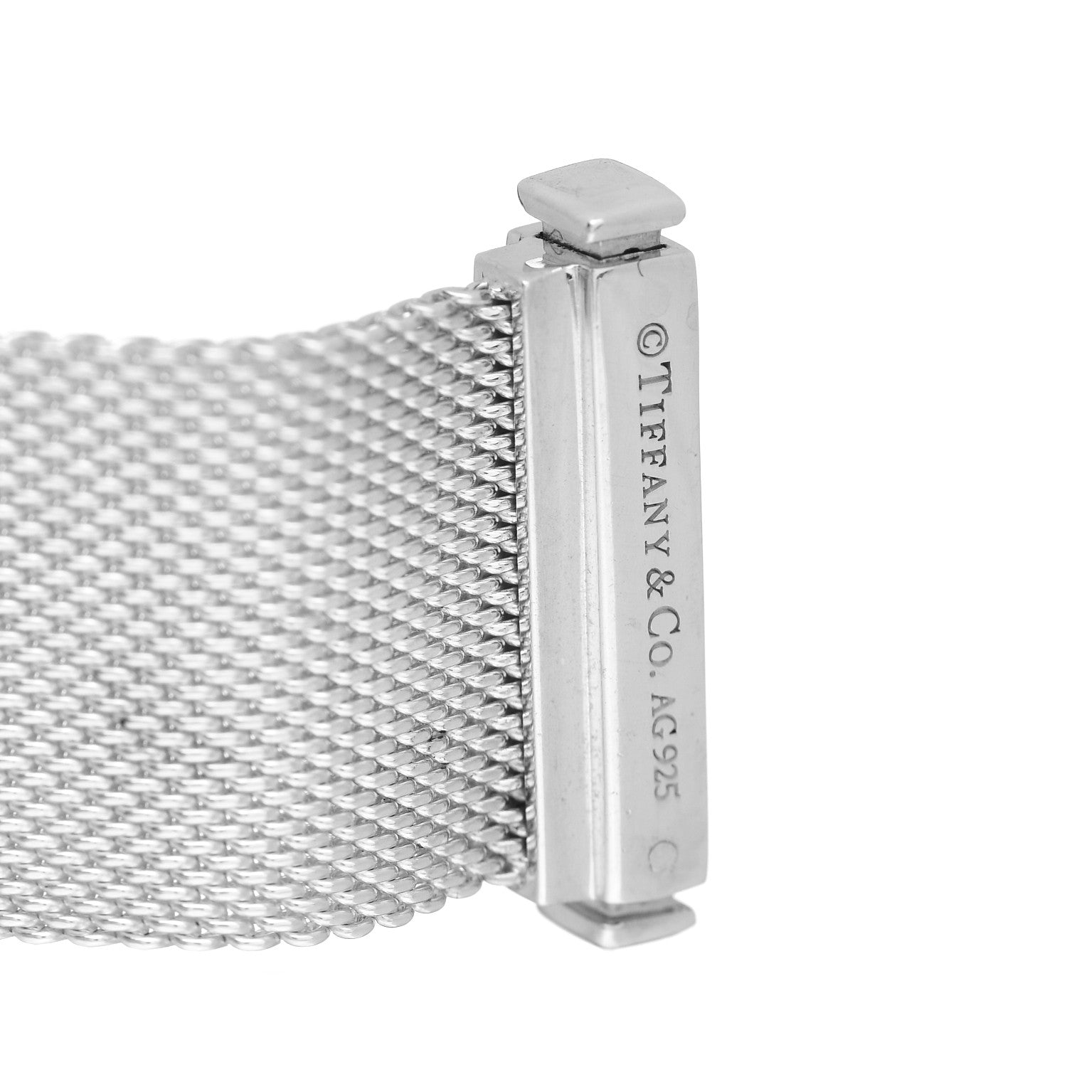 Tiffany Sterling Silver Diamond Somerset Bracelet 4 of 4