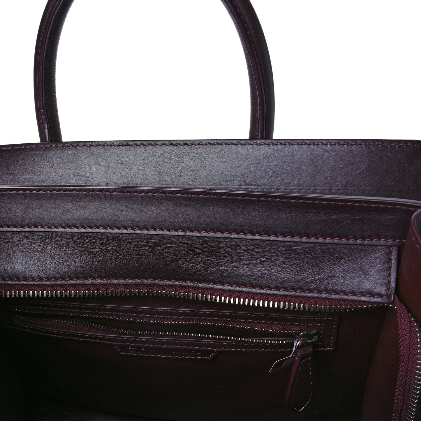 Smooth Calfskin Mini Luggage Burgundy