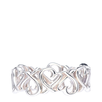 Tiffany Sterling Silver Paloma Picasso Loving Heart Band Ring 54 7 3 of 5