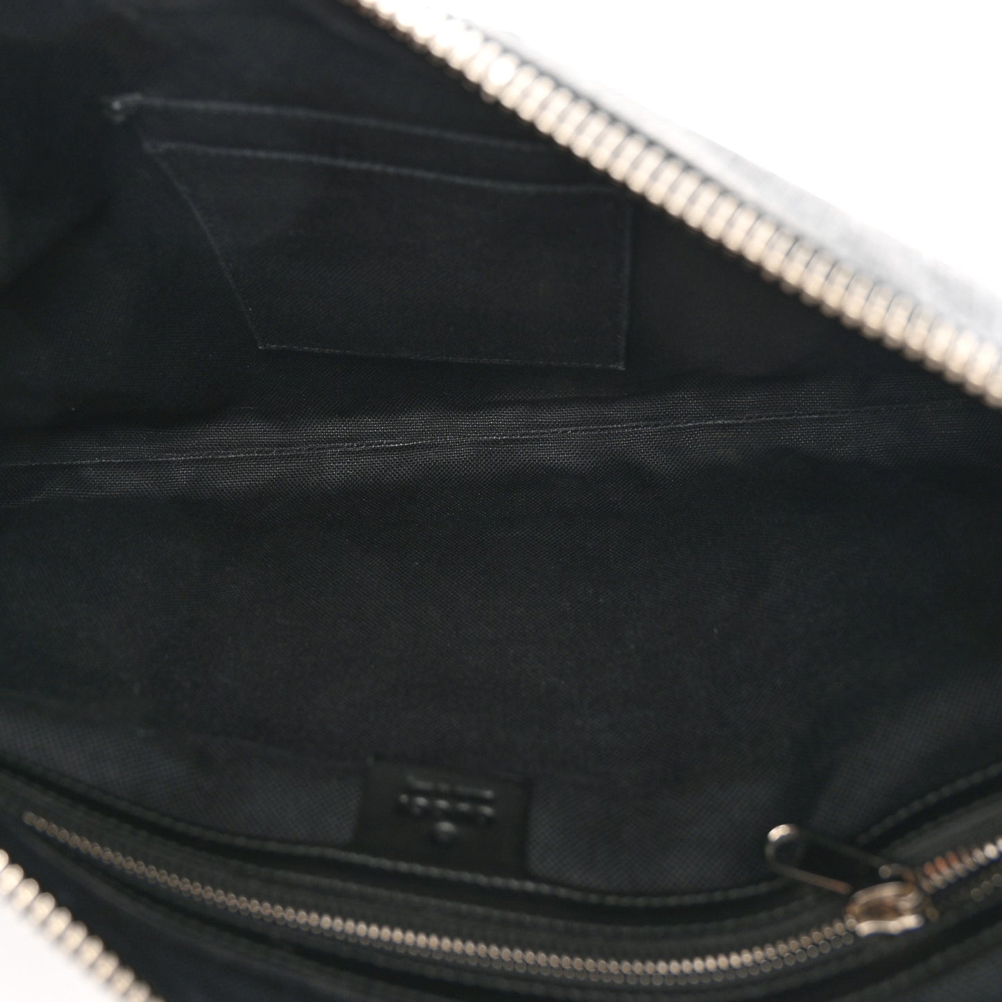 Soft GG Supreme Monogram Appia Calfskin Web East West Messenger Bag Black Grey