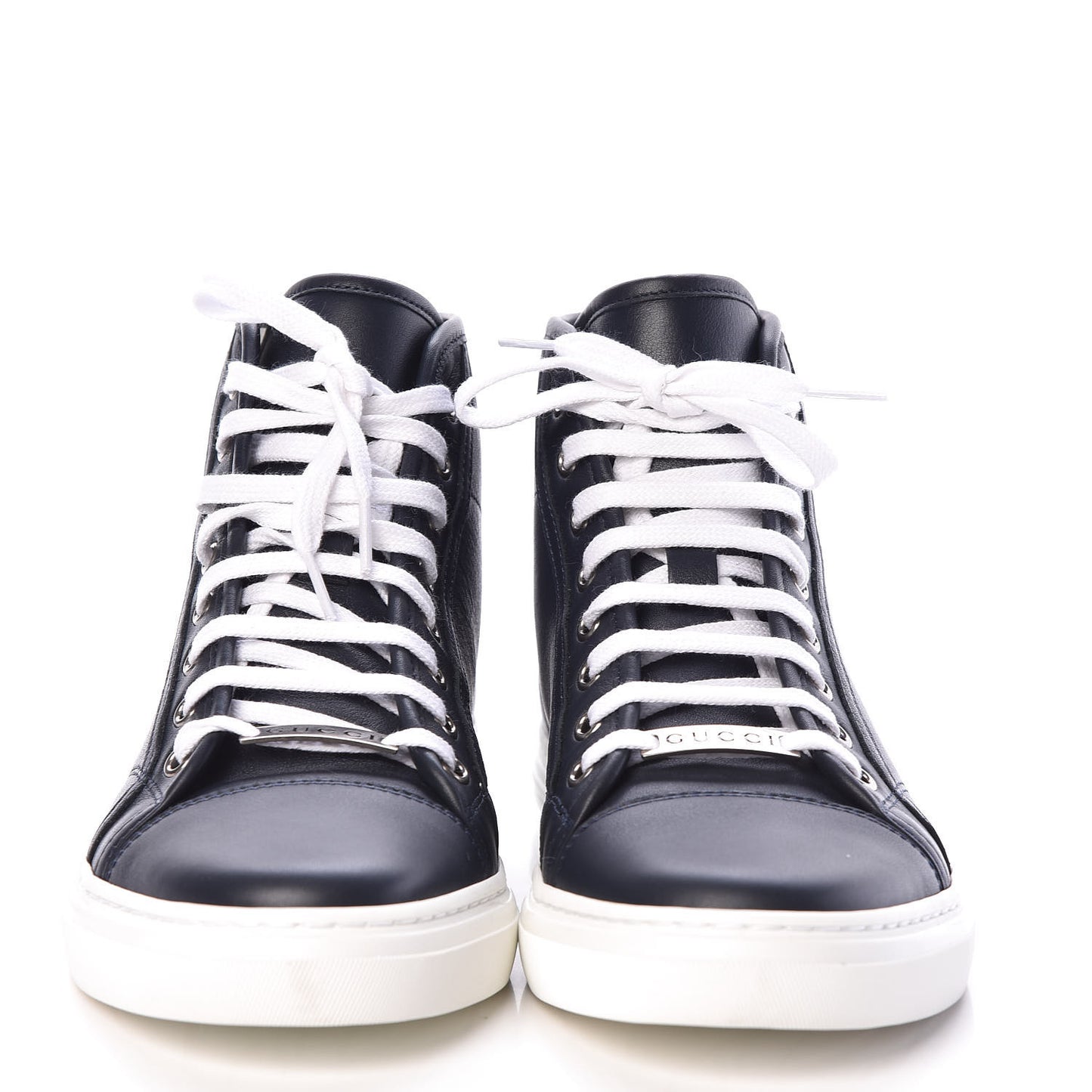 Calfskin Miro Soft Mens High Top Sneakers 9 Blue