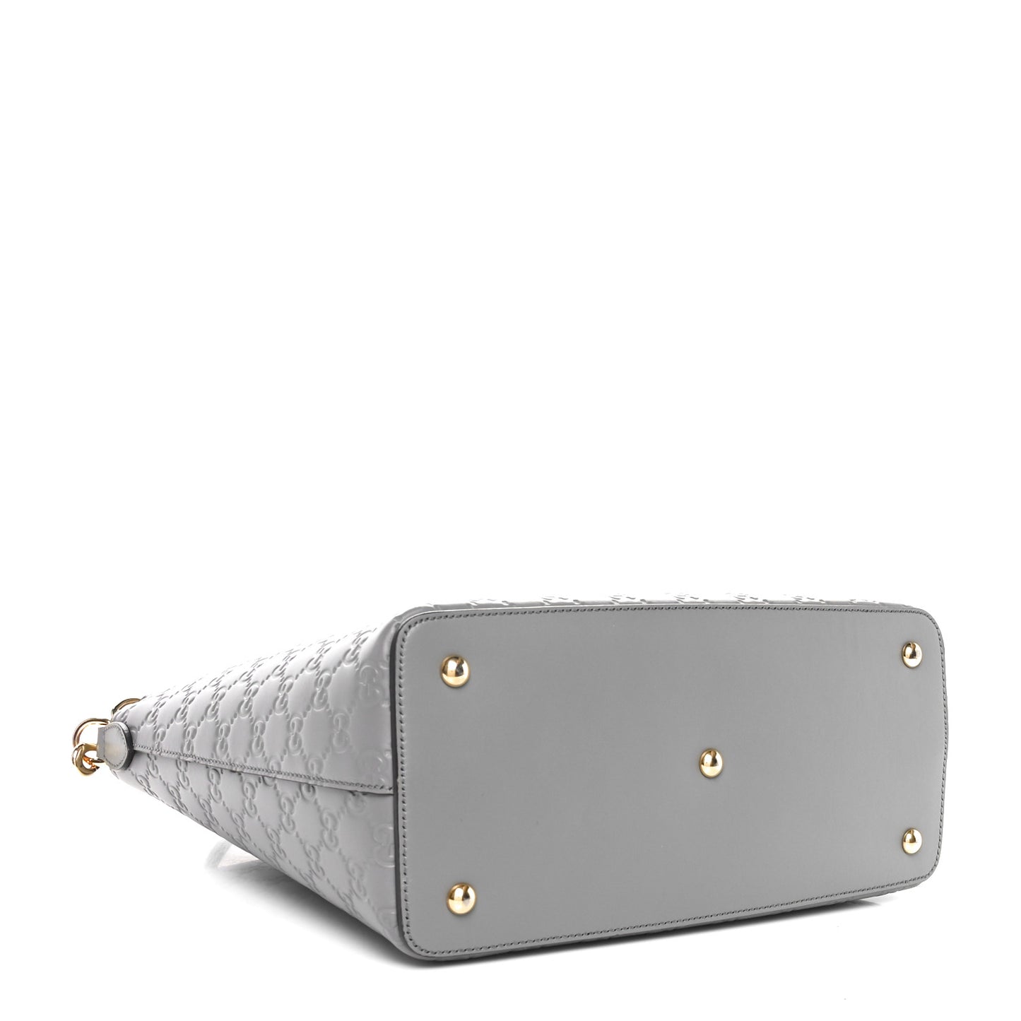Guccissima Linea A Foldover Tote Storm Grey