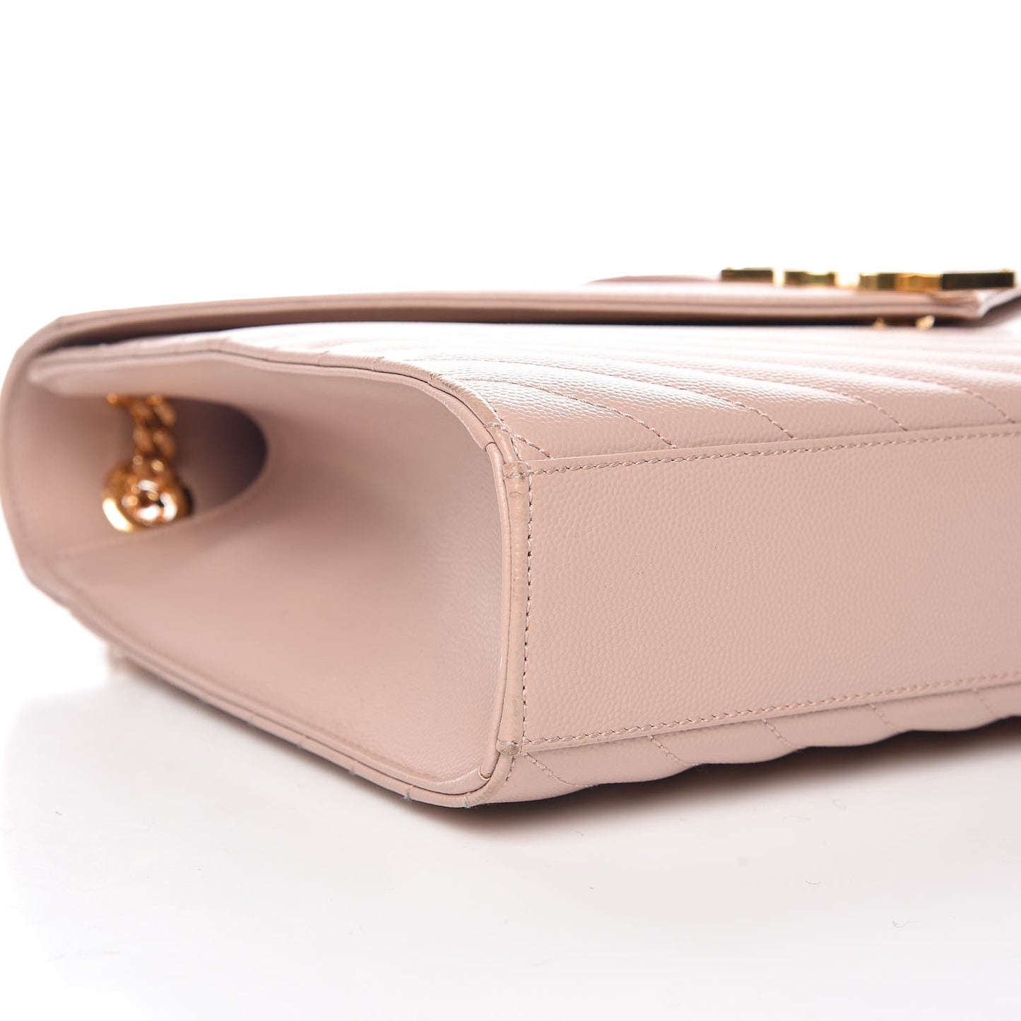 Grain De Poudre Matelasse Chevron Large Monogram Satchel Rose Antic