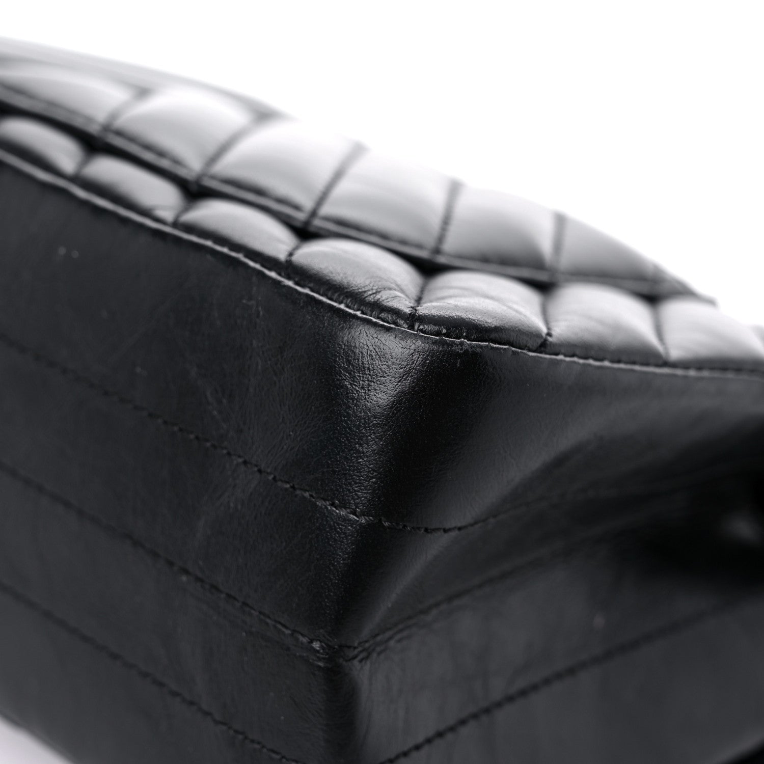 Chanel Aged Calfskin Chevron Quilted 2.55 Reissue Mini Flap So Black 11 of 14