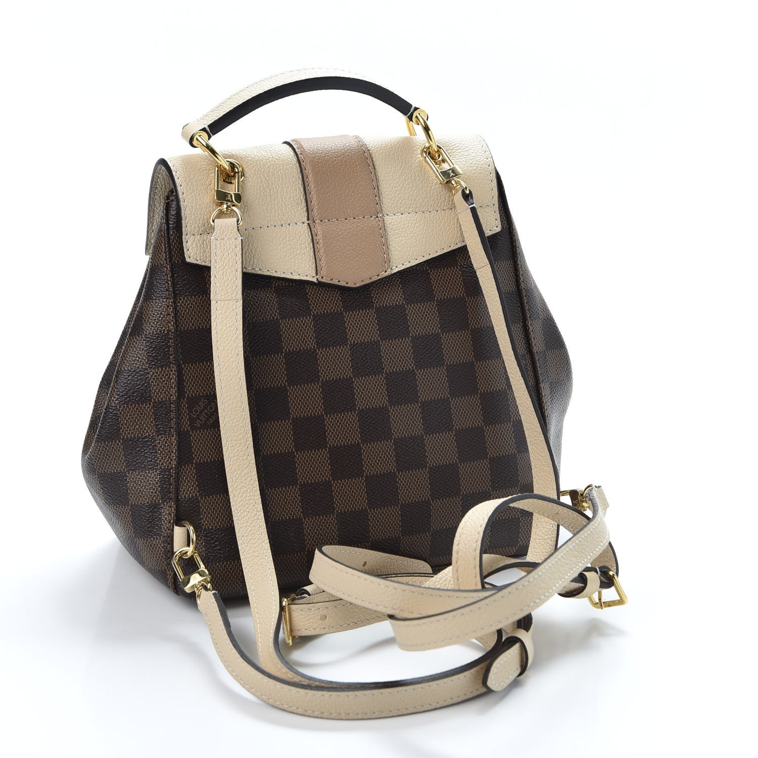 Louis Vuitton Damier Ebene Clapton Backpack Creme 2 of 8