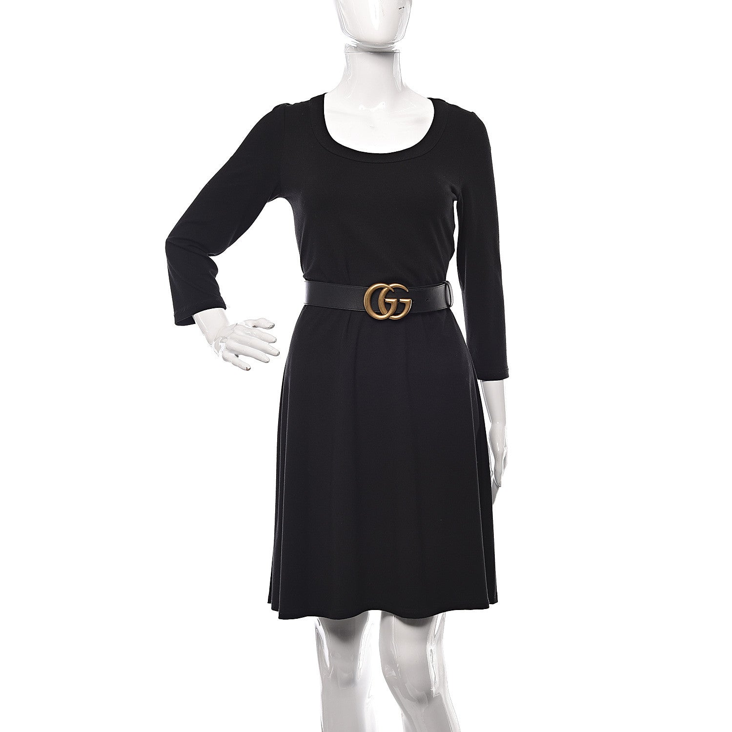Gucci Calfskin Double G 40mm Belt 75 30 Black 2 of 6