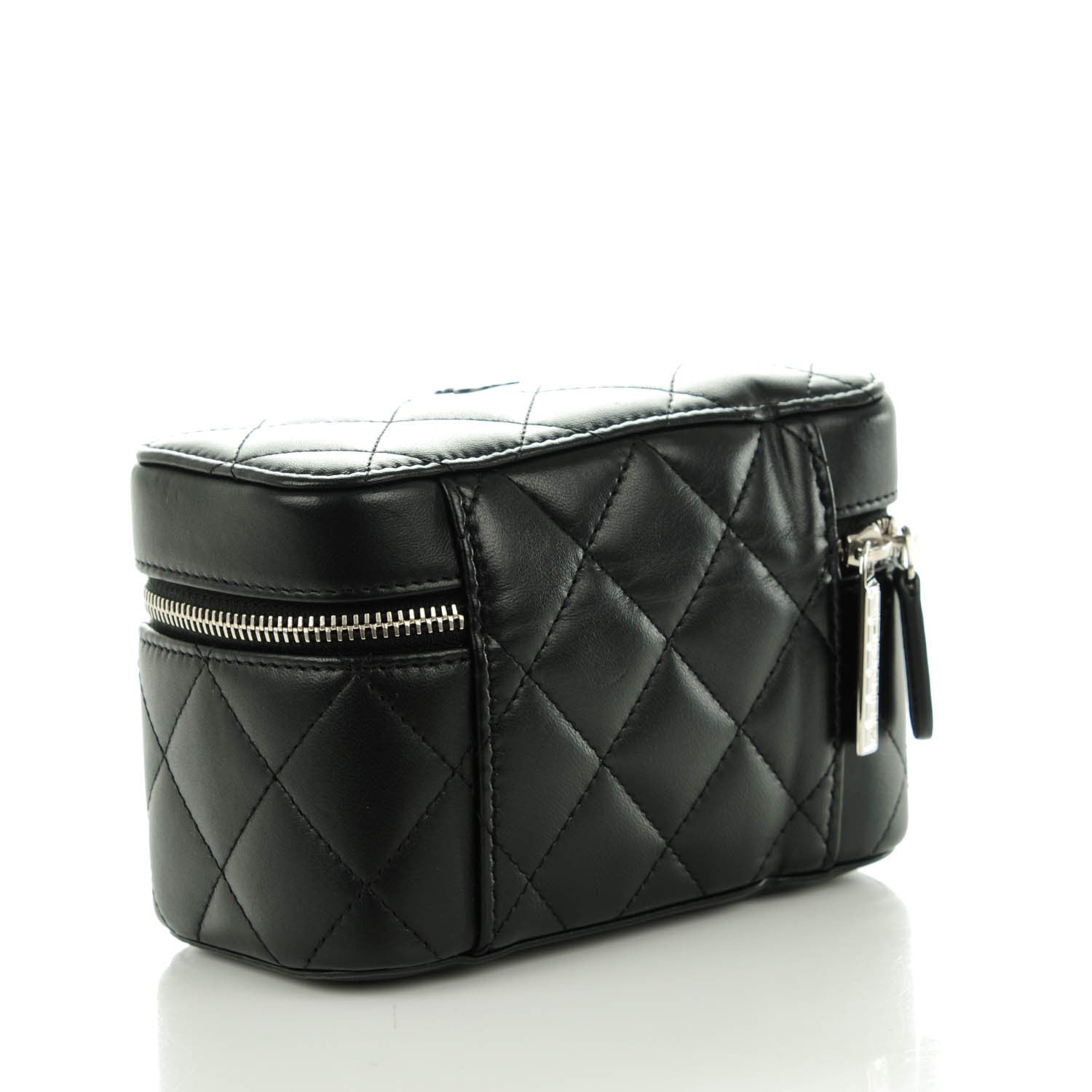 Chanel Lambskin Quilted Watch Case Black 3 of 8