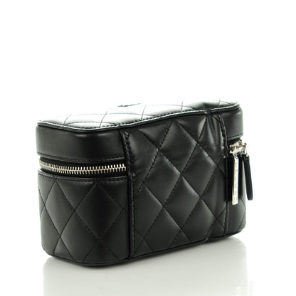 Chanel Lambskin Quilted Watch Case Black 3 of 8