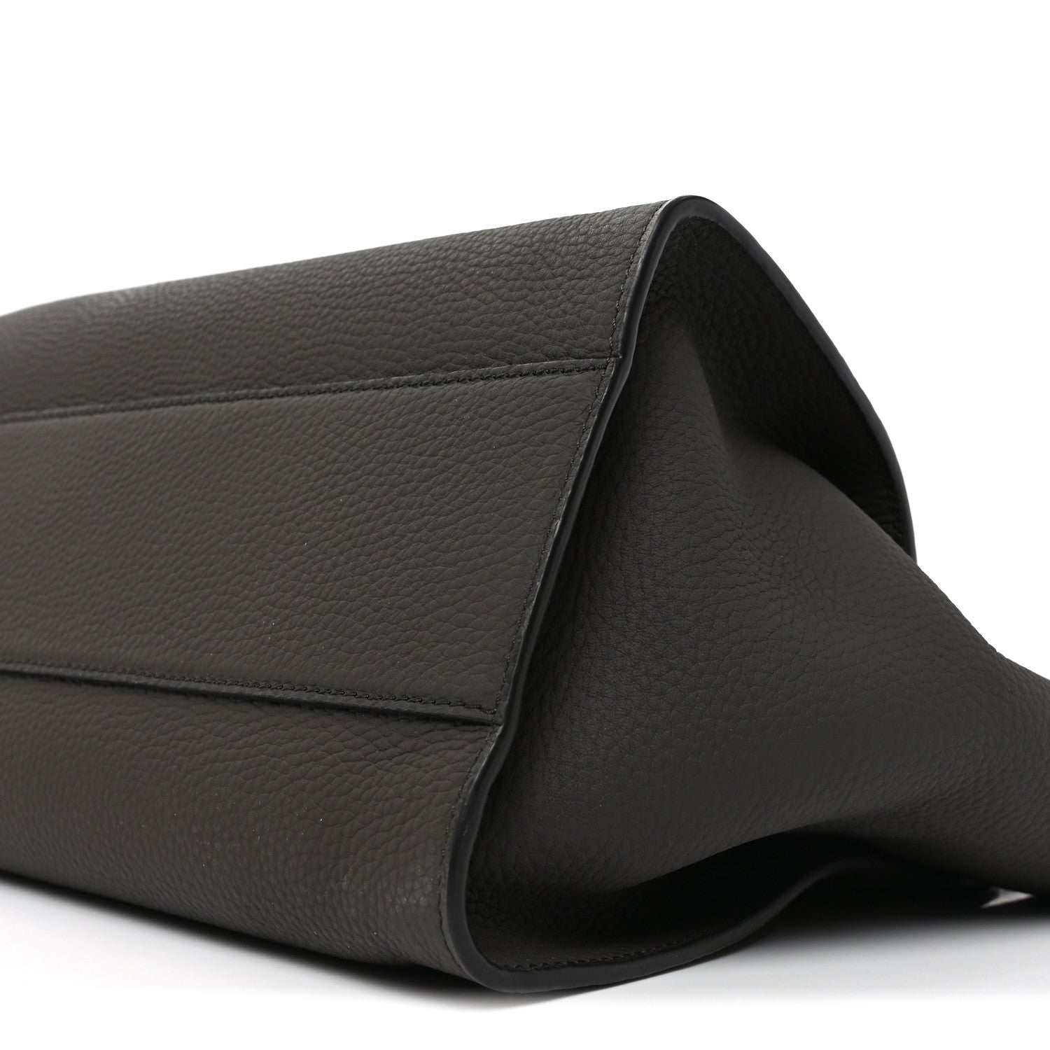 The Row Matte Grained Calfskin Marlo 14 Mid Grey 8 of 8