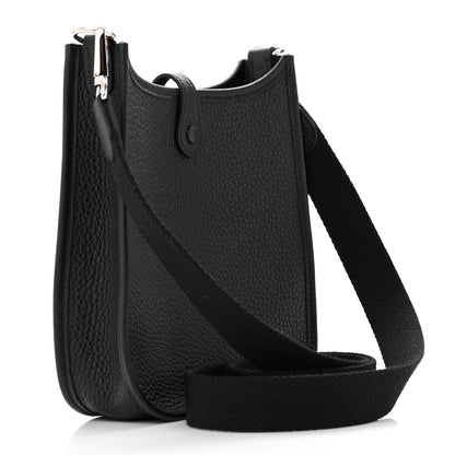 Hermes Taurillon Clemence Evelyne TPM Black 3 of 11