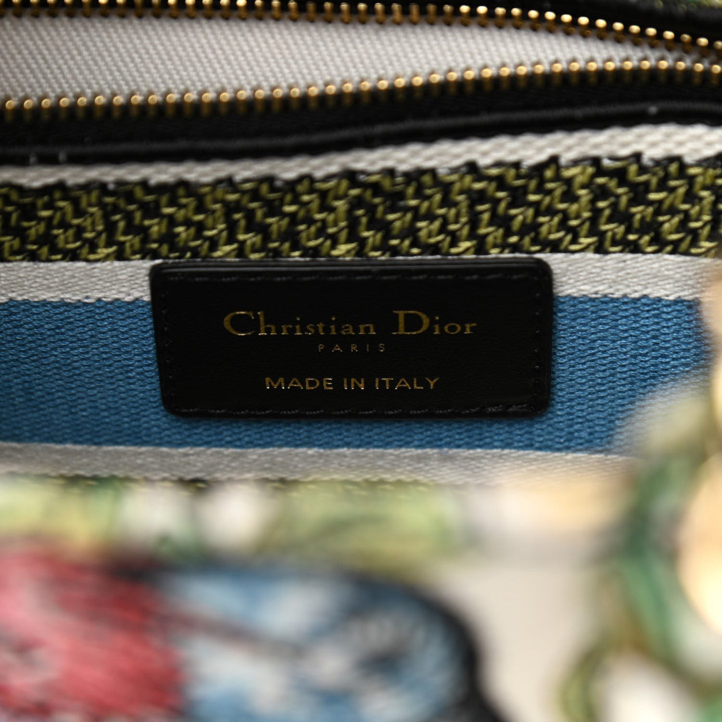 Canvas D-Constellation Embroidered Medium Lady D-Lite Latte Multicolor