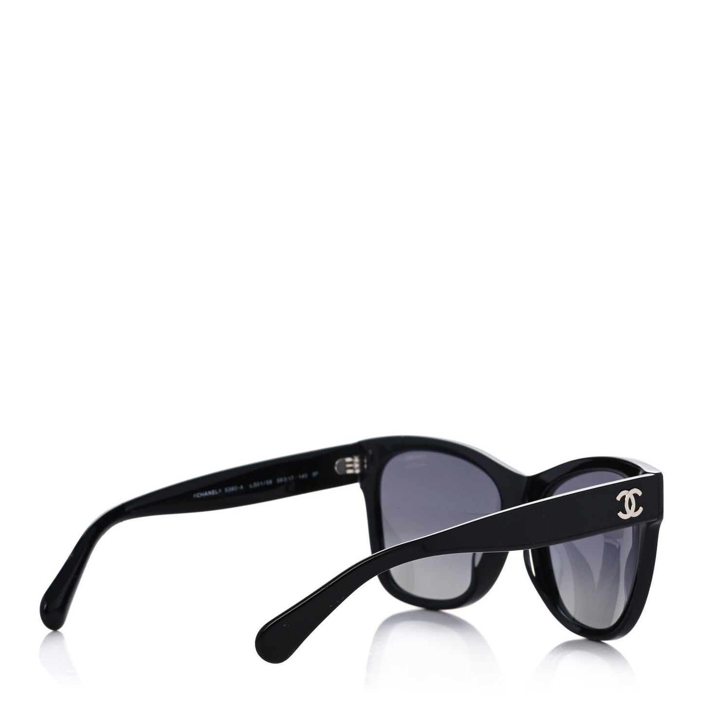 Acetate Polarized Square CC Sunglasses 5380 Black