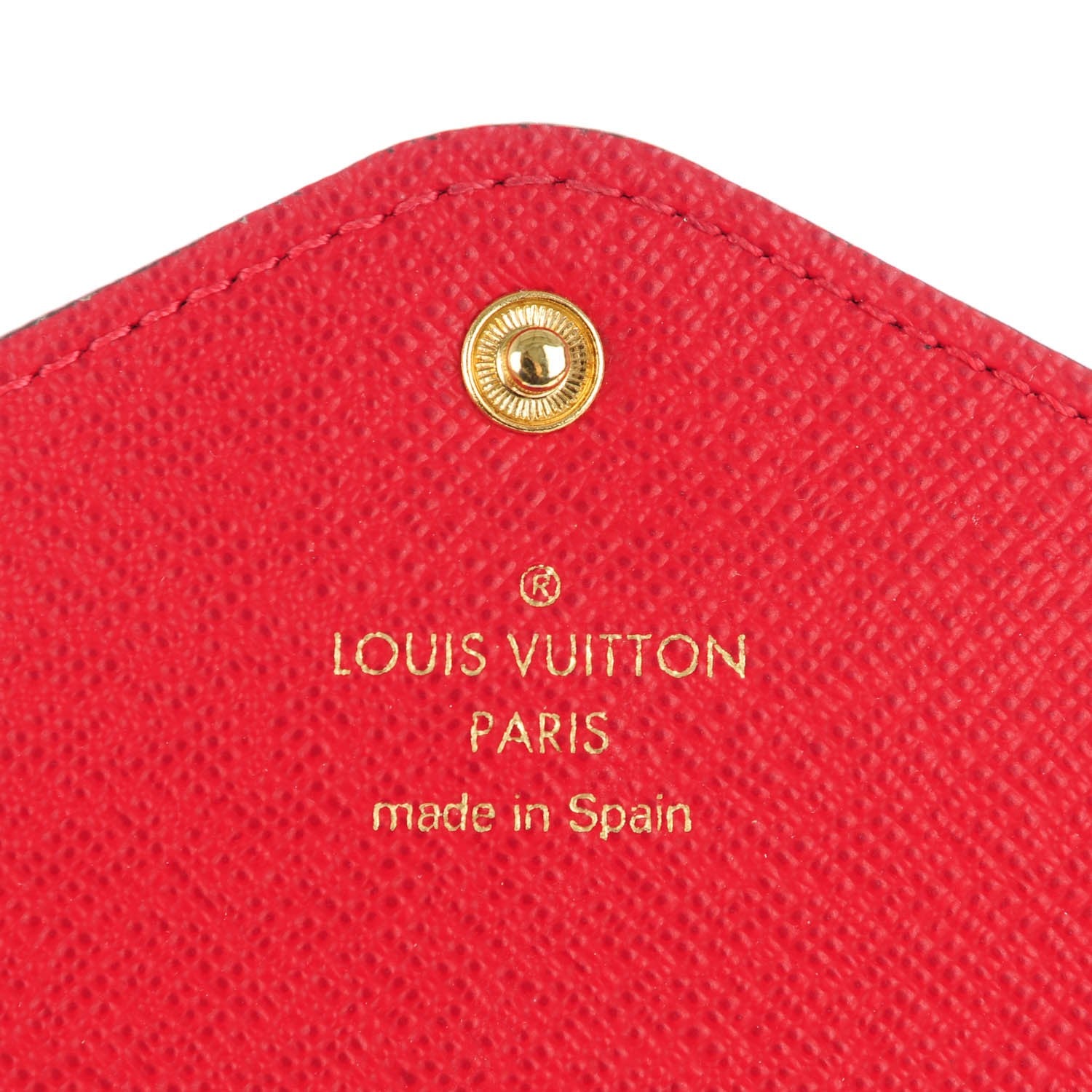 Louis Vuitton Damier Ebene Josephine Wallet Red 7 of 8