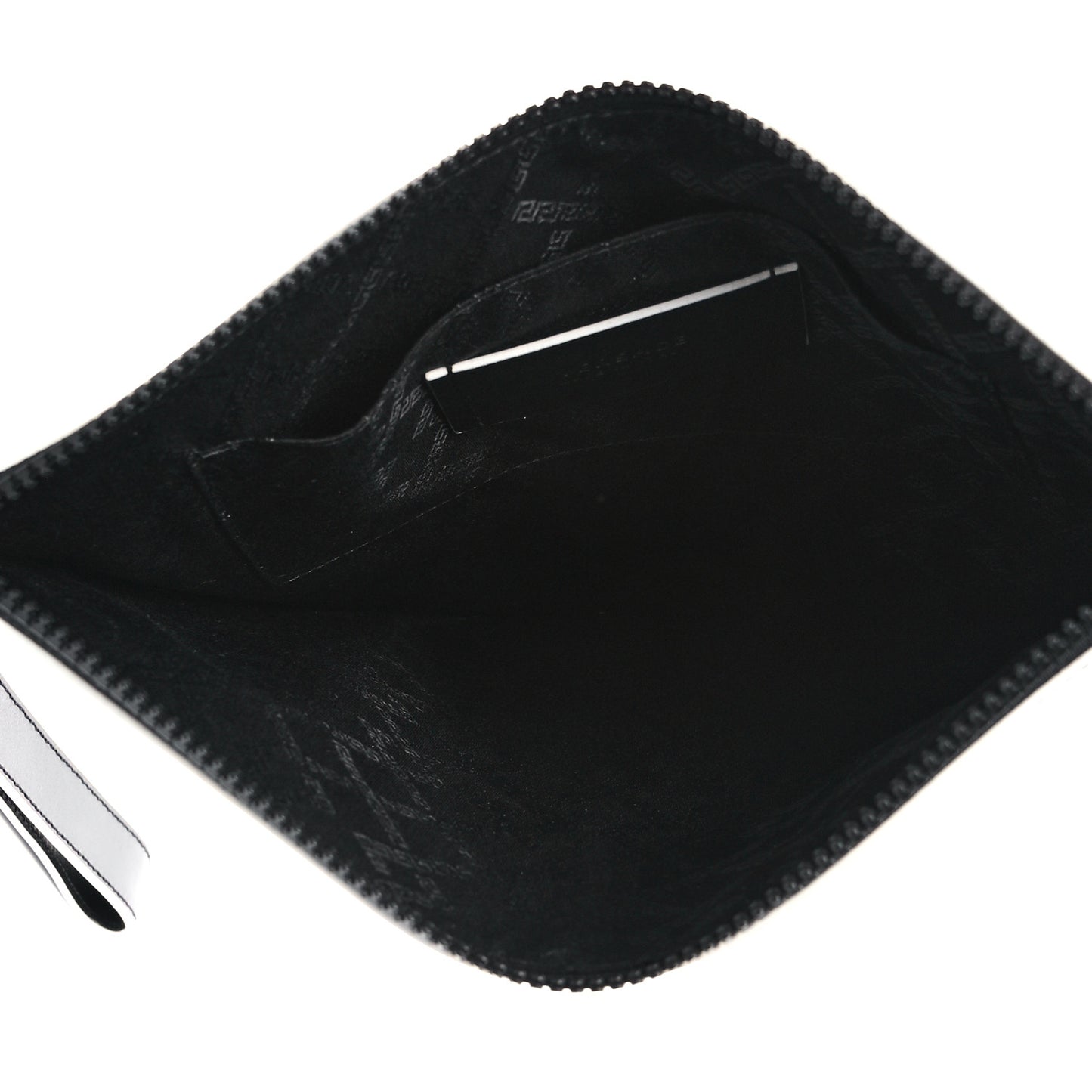 Calfskin Versace With Love Pochette Black