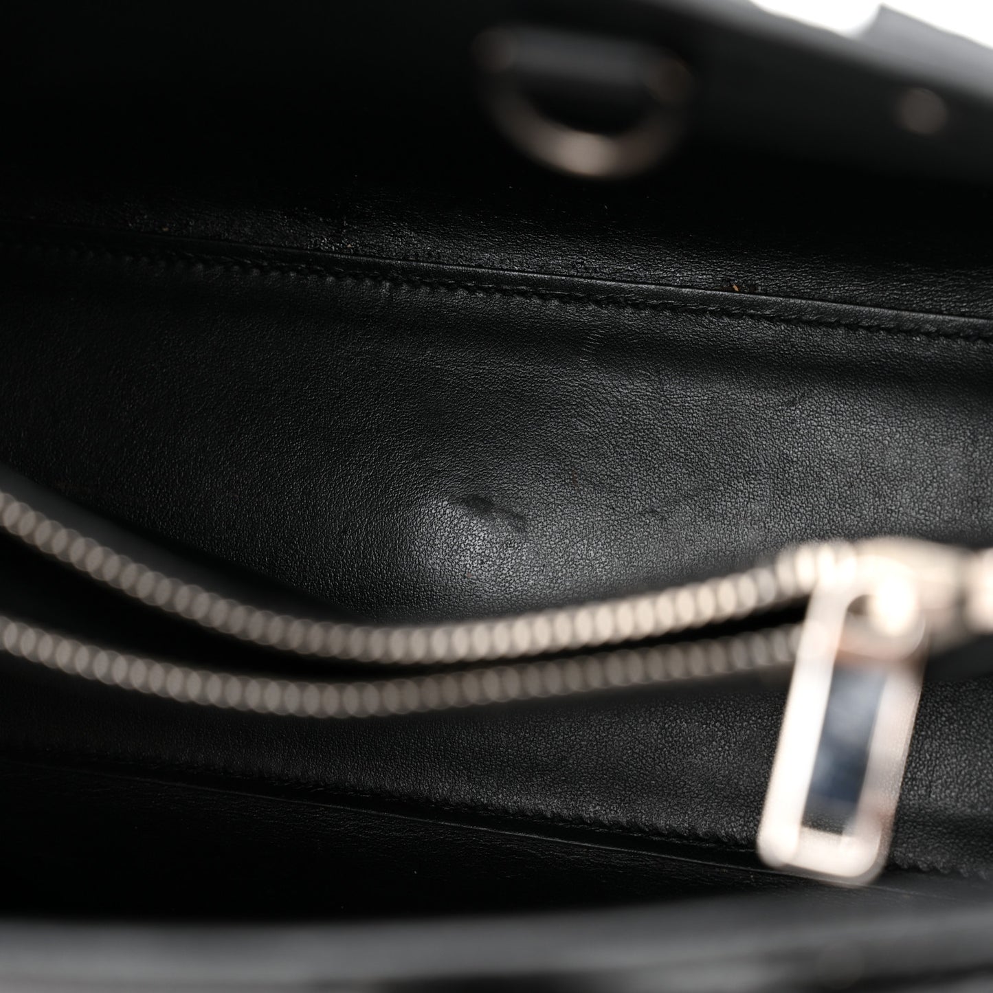 Calfskin Crocodile Embossed Baby Sac De Jour Black