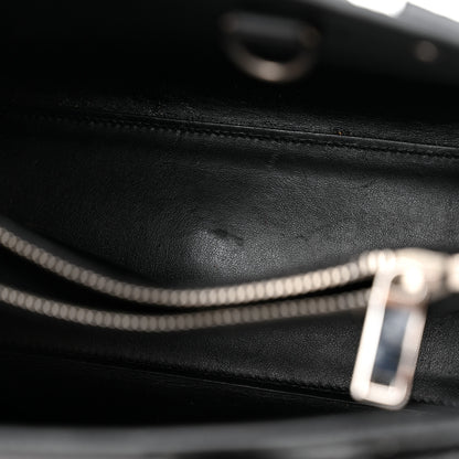 Saint Laurent Calfskin Crocodile Embossed Baby Sac De Jour Black 13 of 14