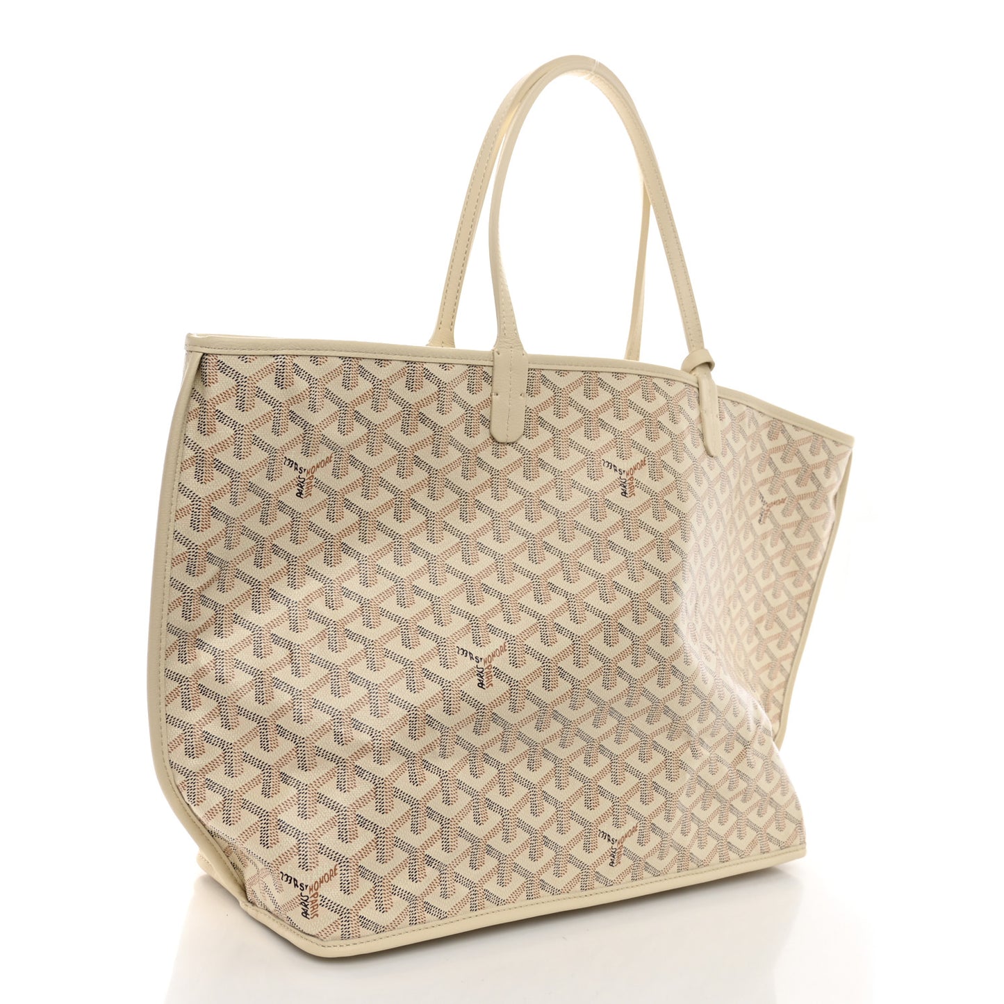 Goyardine Embroidered Seahorse Reversible Anjou PM Sand