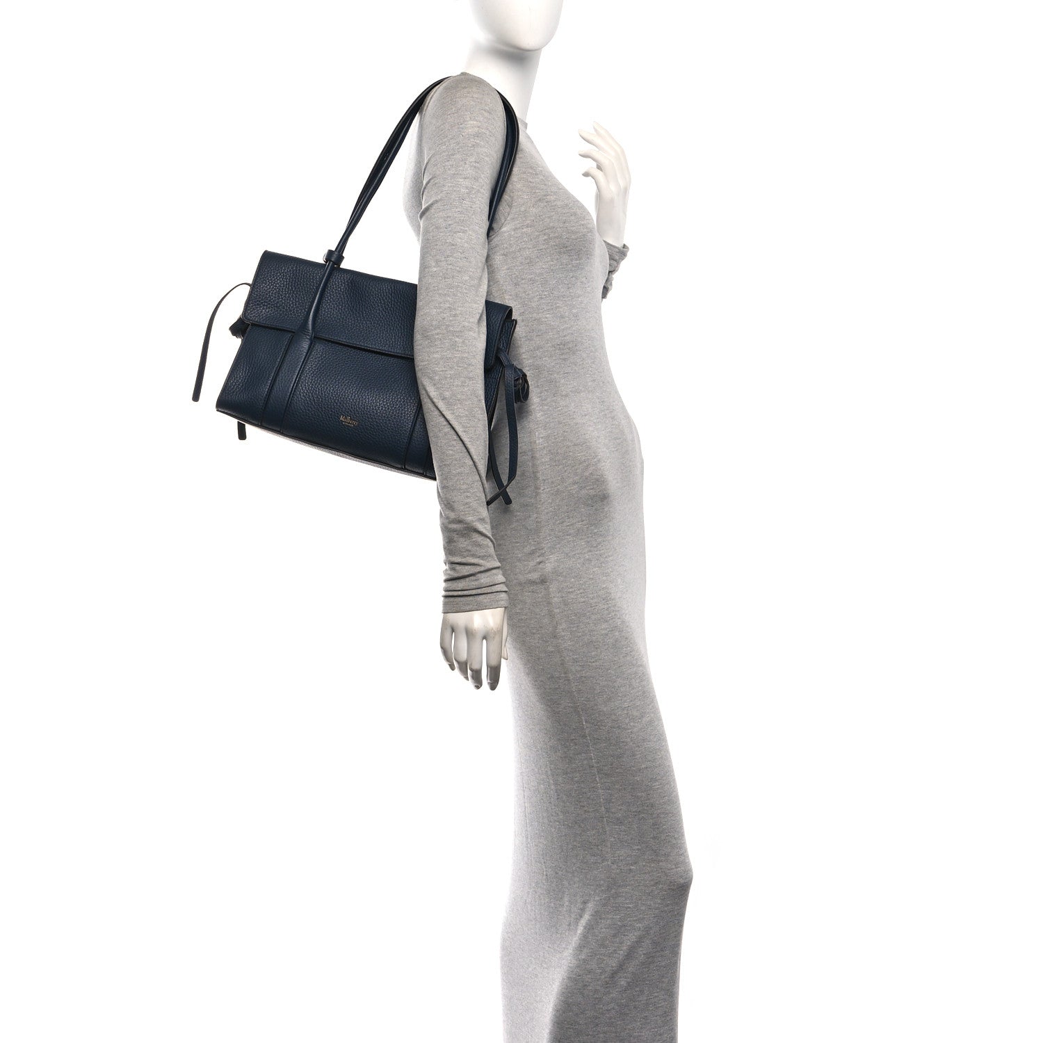 Mulberry Heavy Grain Small Soft Bayswater Satchel Night Sky 2 of 9