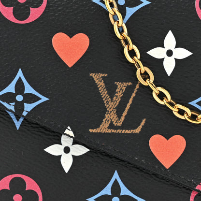 Louis Vuitton Game On Felicie Chain Wallet Black 9 of 14