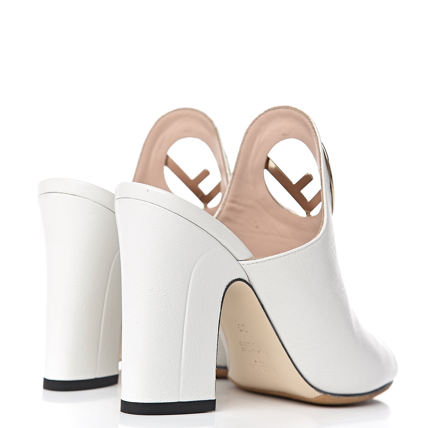 Calfskin F is 95 Mules 36 White